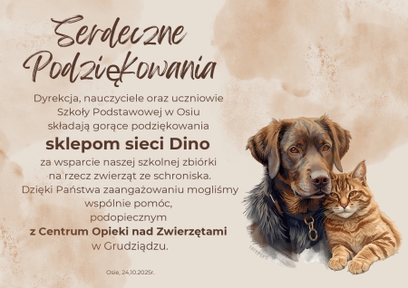 Zbiórka dla Centrum Opieki nad Zwierzętami w Grudziądzu