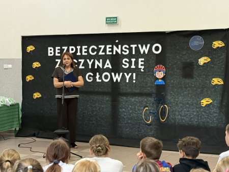 Kask dla młodego rowerzysty w naszej szkole!